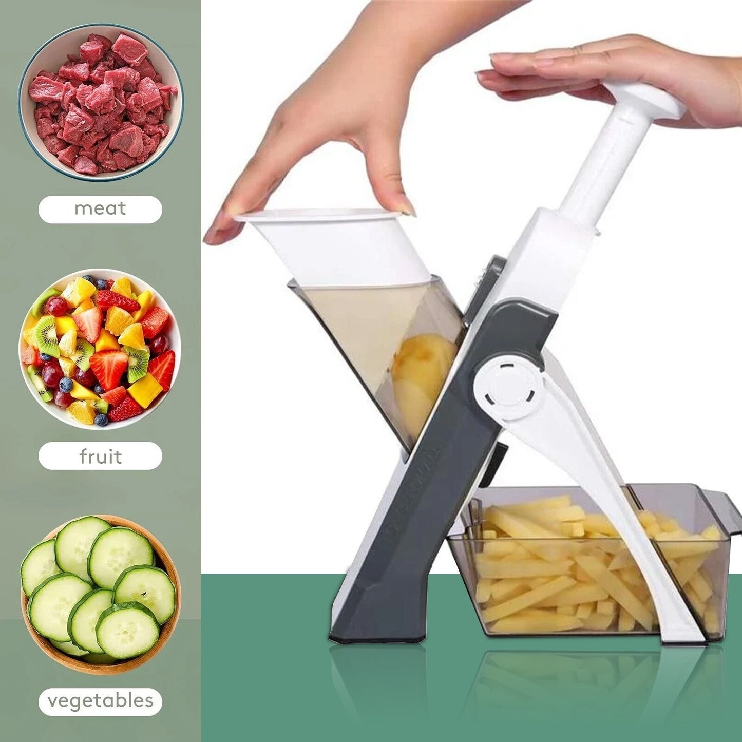🔥Mother's Day Sale Kitchen Chopping Artifact Vegetable Cutter Mandoline Slicer