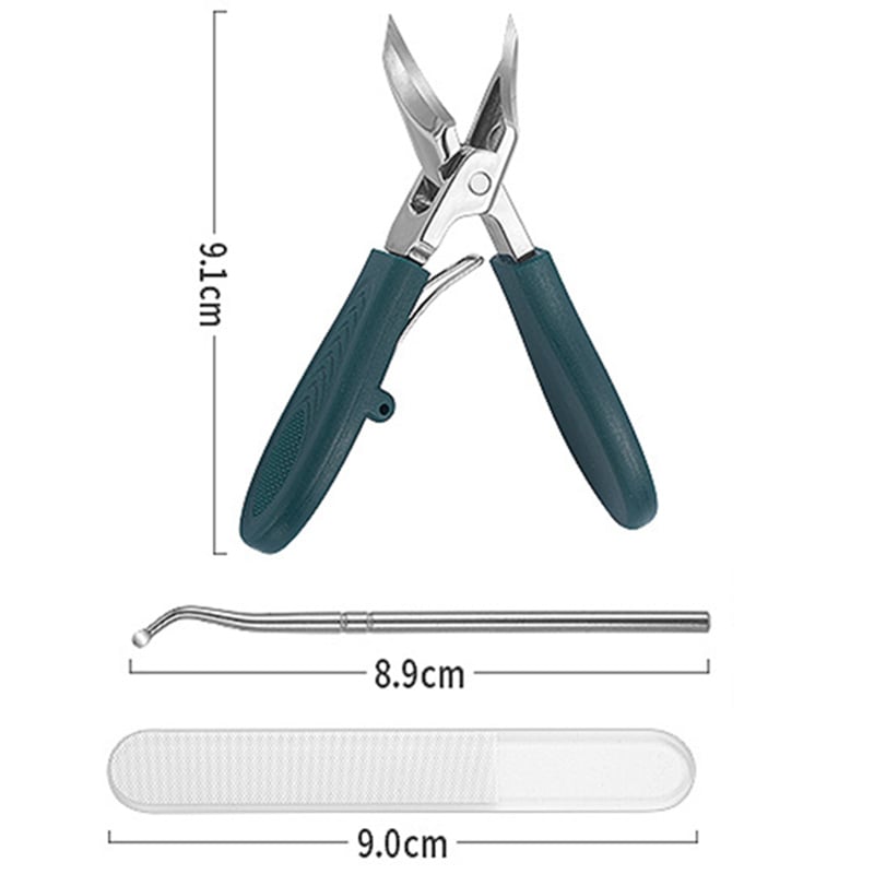 🔥Last Day Sale 49% OFF - Eagle Beak Angled Nail Clippers 3-Piece Set