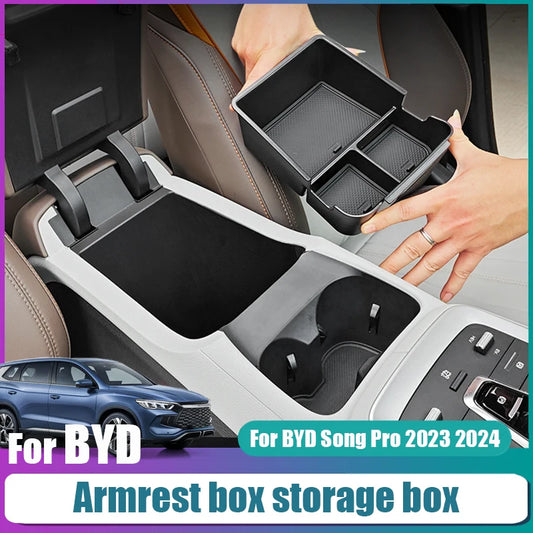 Central Control Armrest Storage Box